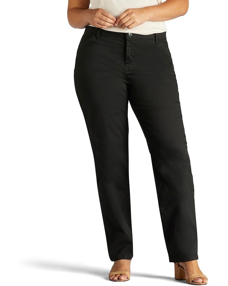 Women's Plus Size Relaxed Fit All Day Straight Leg Pant Black $20.02 Pants