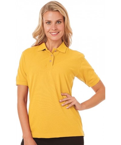 BG6204 Ladies' Short Sleeve Superblend Pique Polo Yellow $10.75 T-Shirts