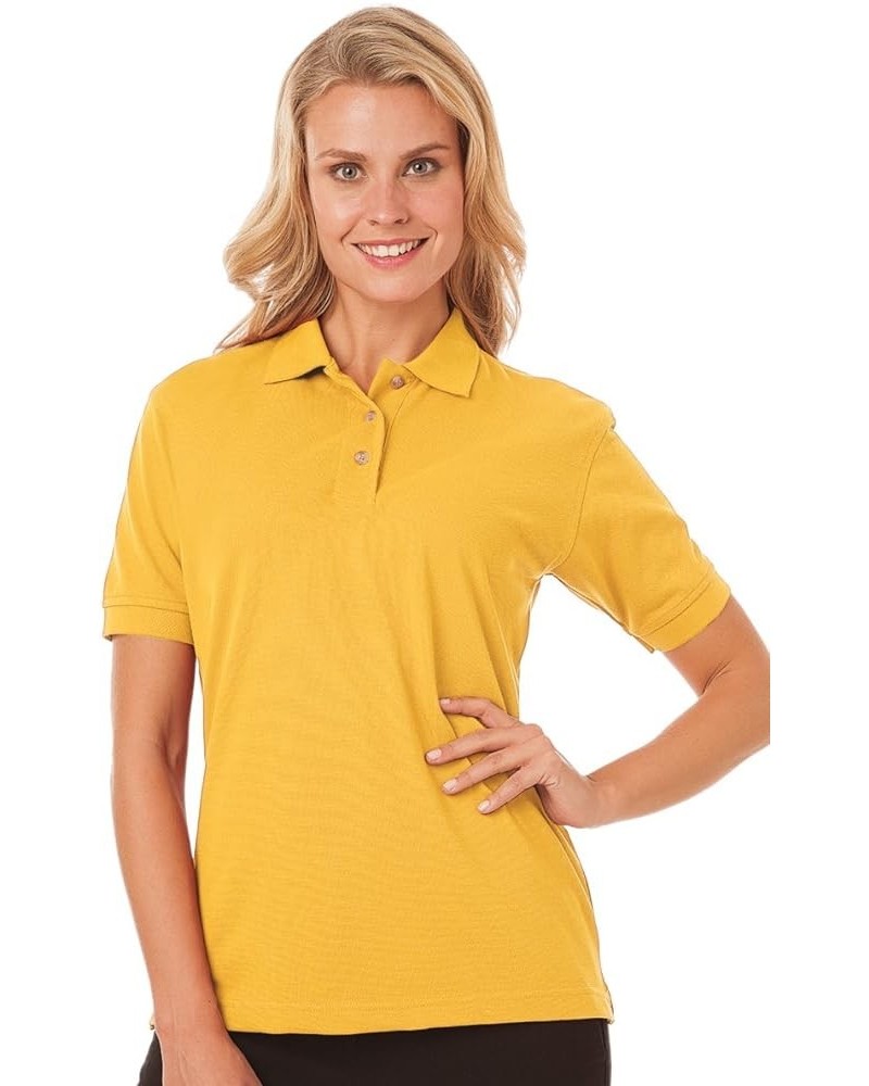 BG6204 Ladies' Short Sleeve Superblend Pique Polo Yellow $10.75 T-Shirts