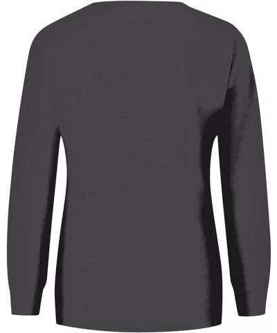 St Patricks Day/Easter Shirt For Women: Fashionable Casual Long Sleeve Crewneck Trendy Sweatshirts Spring Fall B-dark Gray $7...