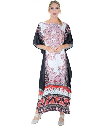 Women Kaftans Dresses, S-3XL, Regular to Plus Size 162-black Jewel $10.00 Swimsuits