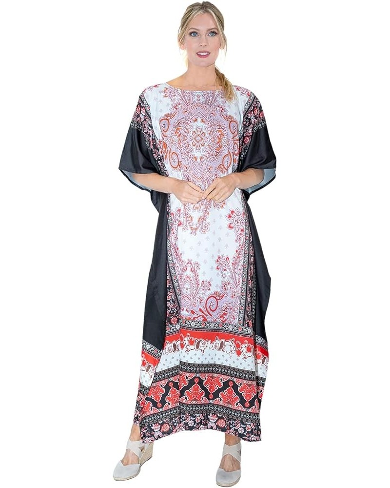 Women Kaftans Dresses, S-3XL, Regular to Plus Size 162-black Jewel $10.00 Swimsuits