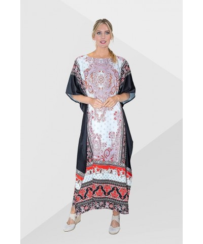 Women Kaftans Dresses, S-3XL, Regular to Plus Size 162-black Jewel $10.00 Swimsuits