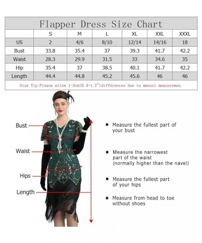 Women 1920S Sleeve Fringed Gatsby Flapper Prom Dress W/Accessories Gold Blue $35.94 Dresses