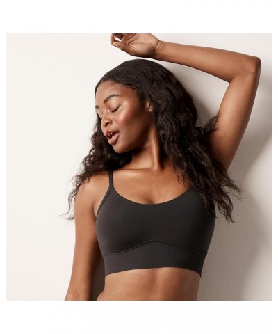 Women's M Seamless Crop Tank Wireless Bralette, Long-Line Cropped Pullover Bra Black $21.45 Lingerie