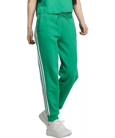 Women's Future Icon Three Stripes Regular Pants Semi Court Green $25.22 Pants