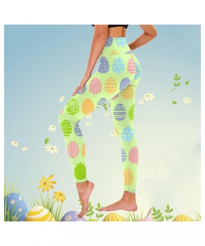 Easter Tights with Designs for Women High Rise Skimpy Athletic Rabbit Yoga Non See Through Sexy Leggings Easter Egg Z11_green...