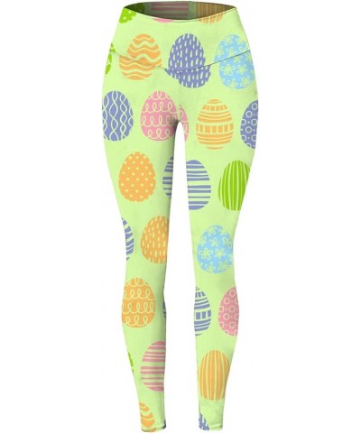 Easter Tights with Designs for Women High Rise Skimpy Athletic Rabbit Yoga Non See Through Sexy Leggings Easter Egg Z11_green...