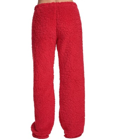 Women Plush Pajama Pants Red - Xmas Tree $13.74 Sleep & Lounge