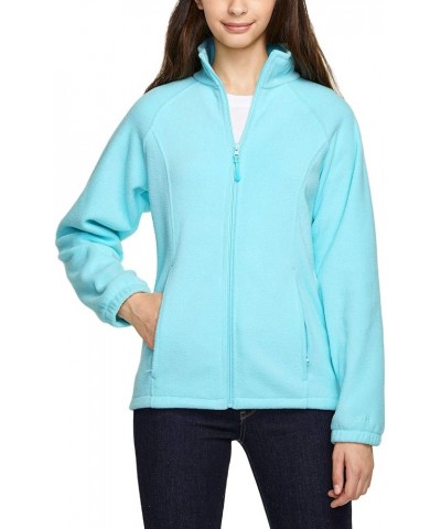 Women's Full Zip Polar Fleece Jacket, Long Sleeve Warm Casual Winter Jacket, Thermal Mountain Outdoor Jacket Full Zip Polar F...