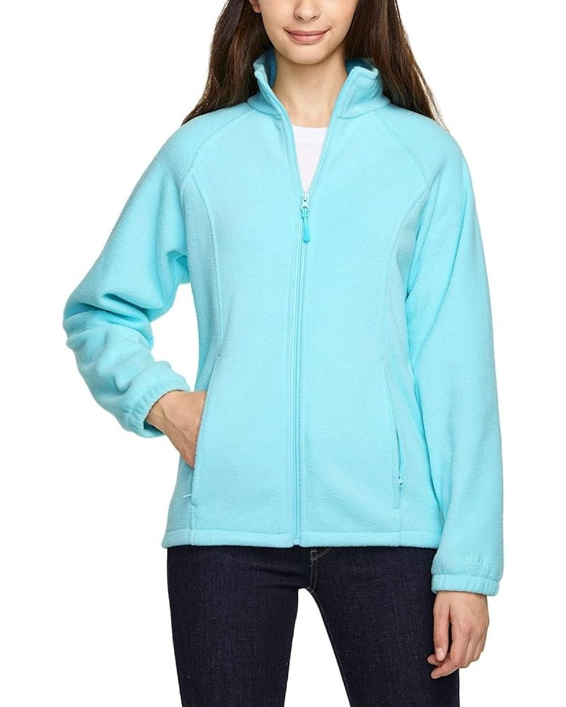 Women's Full Zip Polar Fleece Jacket, Long Sleeve Warm Casual Winter Jacket, Thermal Mountain Outdoor Jacket Full Zip Polar F...