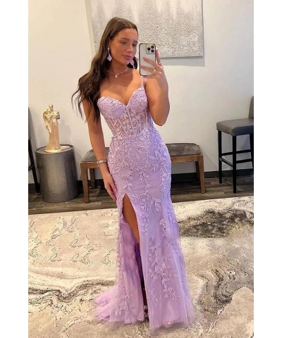 Mermaid Prom Dresses for Women Long Spaghetti Strap Formal Evening Gown Burgundy $40.28 Dresses