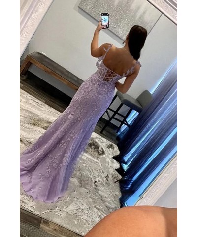 Mermaid Prom Dresses for Women Long Spaghetti Strap Formal Evening Gown Burgundy $40.28 Dresses