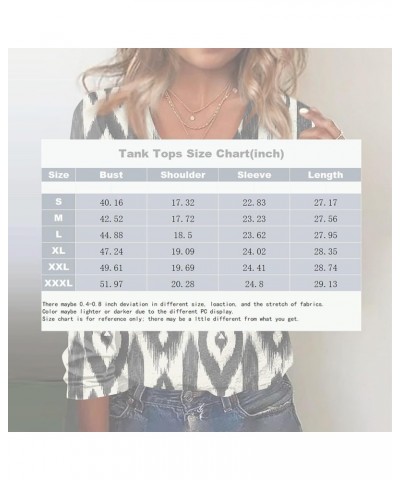 Womens Shirts Casual Dressy Button Down Henley Blouse Short Sleeve Gradient Color Tops V Neck Spring Aesthetic Clothes Ar1038...