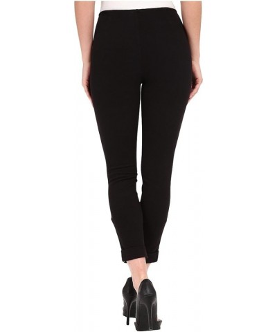 Women's Misses Denim Cuffed Crop Black $36.63 Jeans