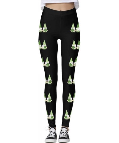 2024 St Patricks Day Print Workout Leggings for Women Girls Yoga Pants Slim Tummy Control Plus Size Compression Tights Pants ...