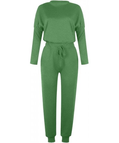 Black of Friday Deals Women's 2 Piece Casual Outfits Lounge Wear Set Loose Tracksuits Plus Size Graphic Sweatsuits 02❄green_c...