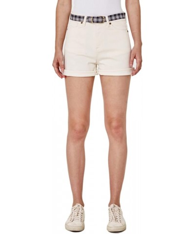 Women's Lia High-Rise Denim Short Ivory $11.58 Shorts