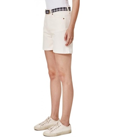 Women's Lia High-Rise Denim Short Ivory $11.58 Shorts