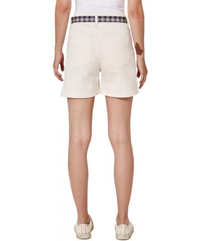 Women's Lia High-Rise Denim Short Ivory $11.58 Shorts