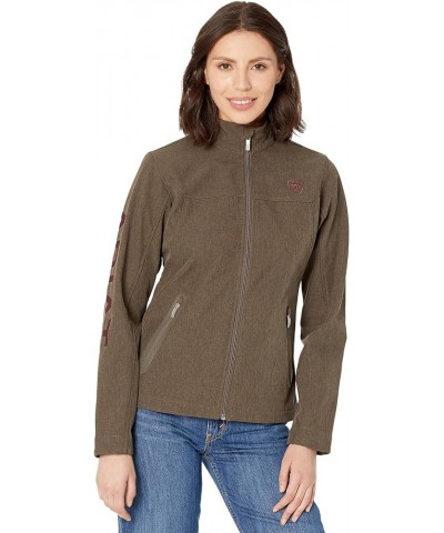 Women's New Team Softshell Jacket – Wind and Water Resistant Jacket Banyan Bark Heather $35.08 Jackets