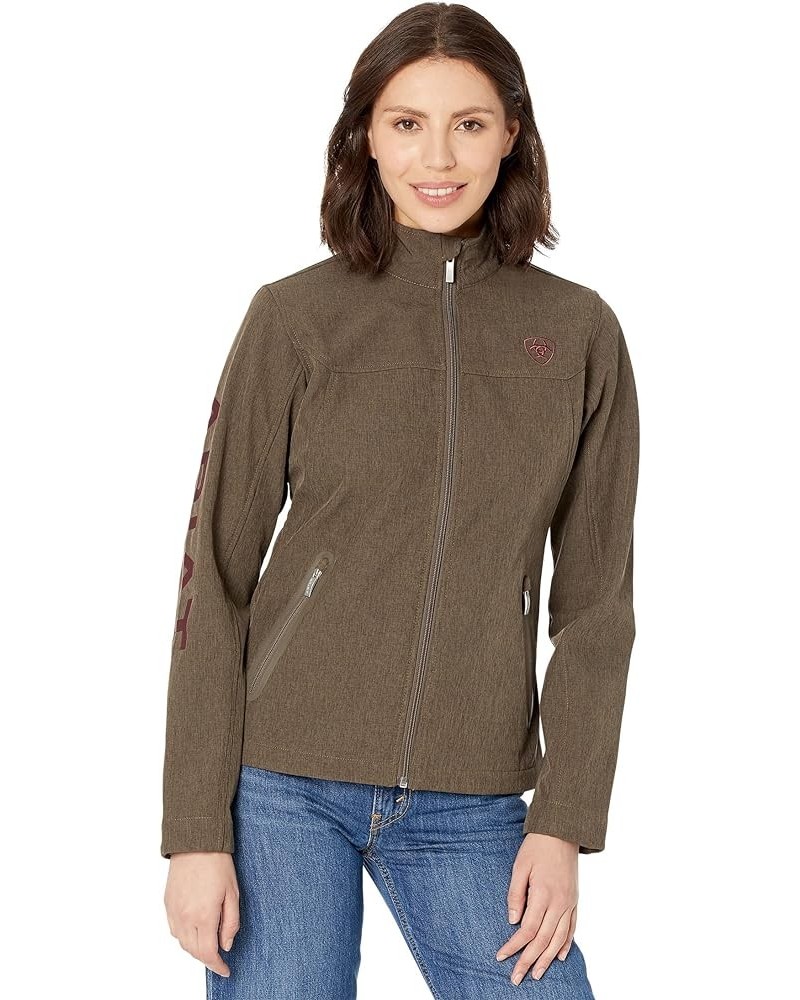 Women's New Team Softshell Jacket – Wind and Water Resistant Jacket Banyan Bark Heather $35.08 Jackets