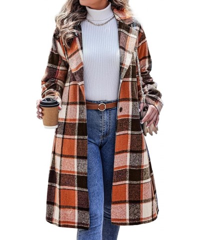 Womens Plus Size Flannel Plaid Shacket Jacket Button Down Long Sleeve Lounge Boyfriend Shirt Long Tartan Coat Ydl6 $13.25 Blo...