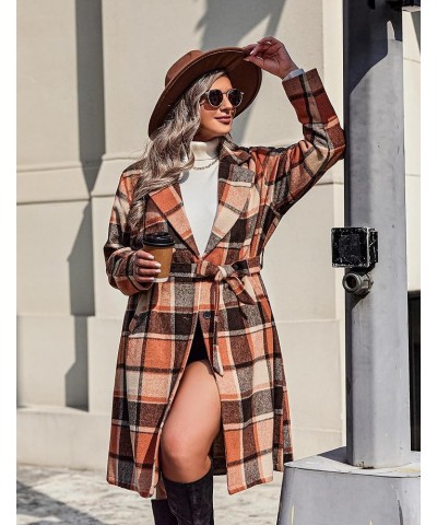 Womens Plus Size Flannel Plaid Shacket Jacket Button Down Long Sleeve Lounge Boyfriend Shirt Long Tartan Coat Ydl6 $13.25 Blo...