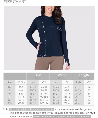 Women's UPF 50+ Sun Protection Hoodie with Pockets, SPF Long Sleeve Full Zip Jacket UV Shirts for Hiking Outdoor Navy $15.83 ...