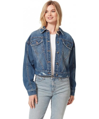 Women's Austin Drop Shoulder Denim Jacket In the City $26.93 Jackets