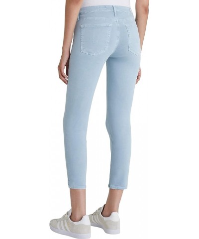 Women's Prima Mid-Rise Cigarette Leg Skinny Fit Crop Pant Sulfur Water Mist $48.42 Pants