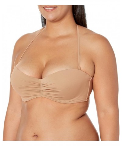 Women's Swim Secret Bandeau Bikini Top Standard Caramel $24.78 Swimsuits