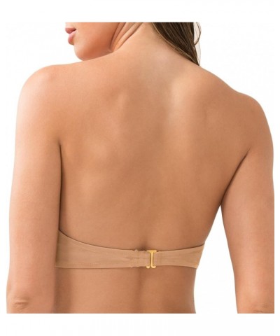 Women's Swim Secret Bandeau Bikini Top Standard Caramel $24.78 Swimsuits