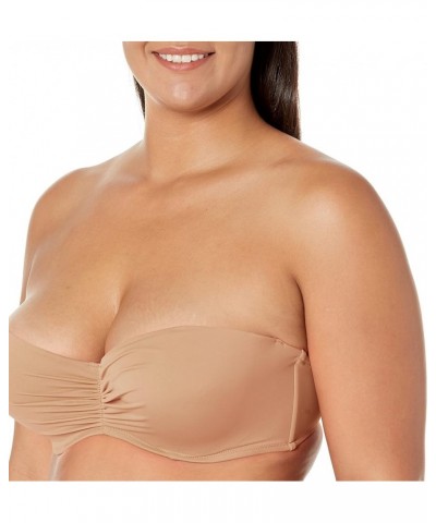 Women's Swim Secret Bandeau Bikini Top Standard Caramel $24.78 Swimsuits