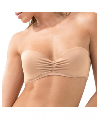 Women's Swim Secret Bandeau Bikini Top Standard Caramel $24.78 Swimsuits