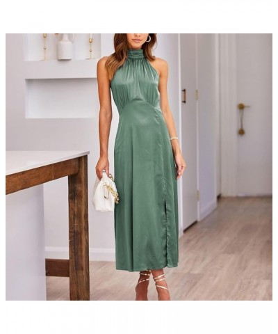 Women's Sexy V Neck Long Sleeve Wedding Guest Dress, Pleated Wrap Hipster Bodycon Dresses, Cocktail Dresses 02-mint Green $14...