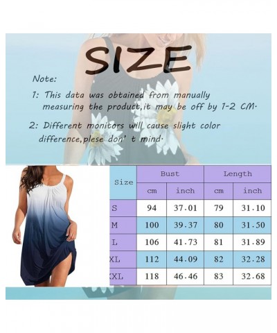 Sexy Summer Dresses for Women, Women Summer Casual Sundress Mini Dress Sleeveless Beach Boho Dress Cover Up Dress X-02 Blue $...