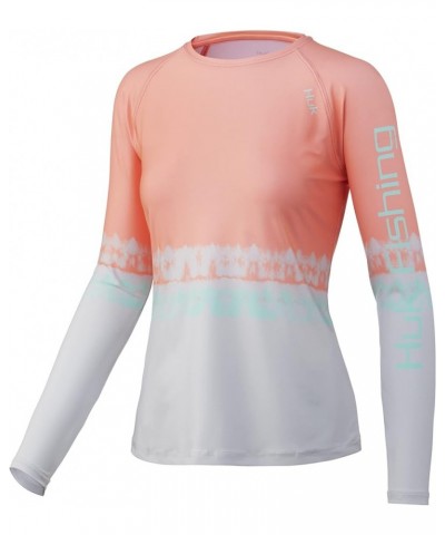 Women's Pursuit Long Sleeve Performance Shirt + Sun Protection Salt Dye - Desert Flower $16.27 Activewear