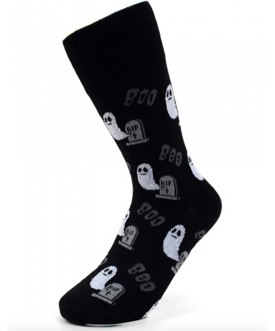 Urban-Peacock Women's Novelty Fun Crew Socks for Dress or Casual - Multiple Patterns Available! Halloween Ghosts - Black 2 $1...