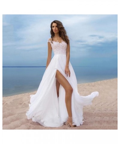 Mermaid Wedding Dresses for Bride 2023 Long Boho Beach Bridal Gown for Women Style8 White $57.91 Dresses