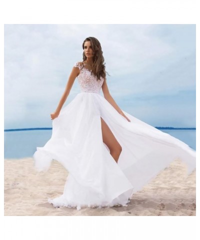 Mermaid Wedding Dresses for Bride 2023 Long Boho Beach Bridal Gown for Women Style8 White $57.91 Dresses