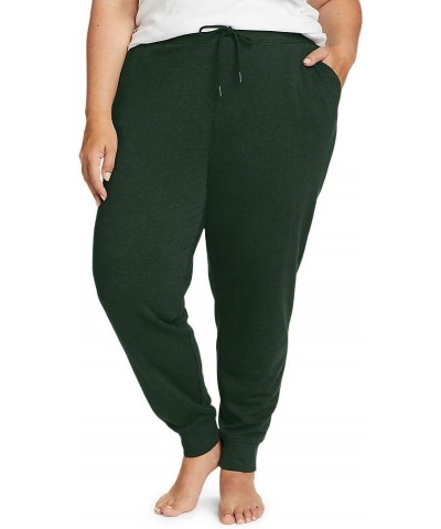 Women's Cozy Camp Fleece Jogger Pants Dark Olive $29.90 Activewear