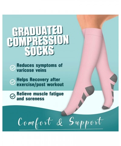 Compression Socks for Women & Men Circulation(6 pairs)-Graduated Supports Socks for Running, Athletic Sports Multicoloured13 ...