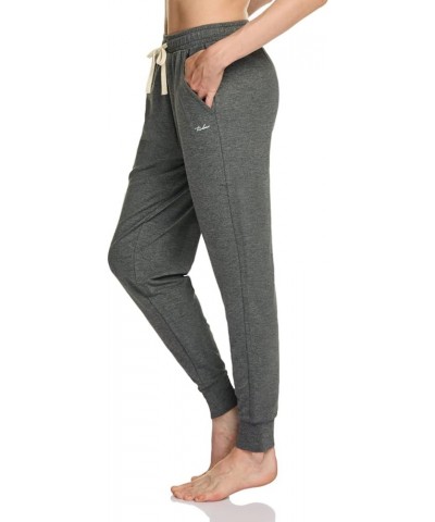 Women's Sweatpants with Pockets, Casual Comfy & Cozy Loungewear, Athletic Stretch Workout Yoga Pants Soft Terry Jogger Grey H...