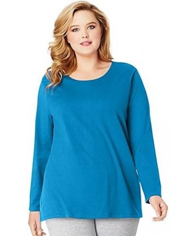 Women's T-Shirt, Plus Size Long Sleeve Cotton Tee, JMS Plus Size Scoop-Neck T-Shirt for Women Deep Dive $10.20 Shirts