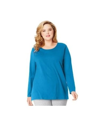 Women's T-Shirt, Plus Size Long Sleeve Cotton Tee, JMS Plus Size Scoop-Neck T-Shirt for Women Deep Dive $10.20 Shirts