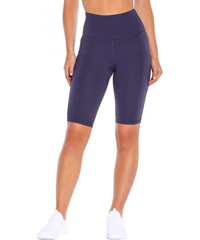 Women's Olivia High Rise Tummy Control Bermuda Short Midnight Blue $13.87 Activewear