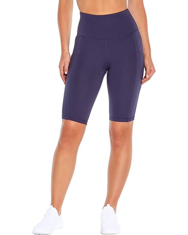 Women's Olivia High Rise Tummy Control Bermuda Short Midnight Blue $13.87 Activewear