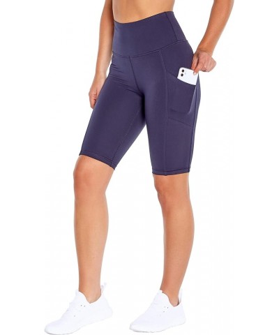 Women's Olivia High Rise Tummy Control Bermuda Short Midnight Blue $13.87 Activewear