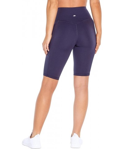 Women's Olivia High Rise Tummy Control Bermuda Short Midnight Blue $13.87 Activewear